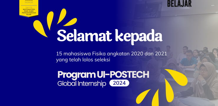 Pengumuman UI-POSTECH Global Internship Program 2024