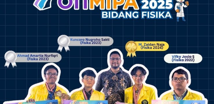 Mahasiswa Departemen Fisika UI Raih Prestasi Gemilang pada ONMIPA 2025 Bidang Fisika